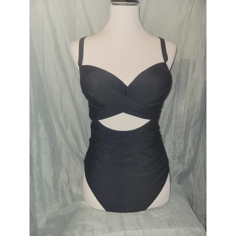 NWT Black One Piece Swimsuit large